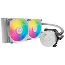 Cooler Cpu Water Cooler Master Masterliquid ML240 Core MLW-D24M-A18PZ-RW, Argb, Branco, 240MM, Con Controle, Intel 115X/ 1200/ 1700/ 1851, AMD AM2/ AM3+/ AM4/ AM5/ FM2+/ FM1