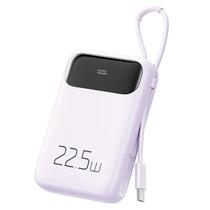 Carregador Portatil Powerbank Mcdodo MC-324 / 10000MAH / 22.5W / 1X USB-A / 2X USB-C + Cabo USB-C Embutido - Roxo Claro