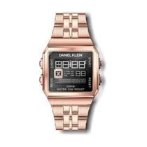 Relogio Digital Masculino Daniel Klein D:Time DK.1.12274-5 - Rosa Ouro