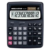 Calculadora Megastar DS291 12 Digitos - Black