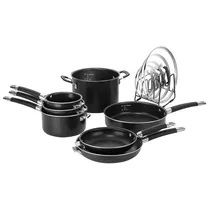 Jogo de Panelas Cuisinart N51-12BK Antiaderente Preto 12 Pçs