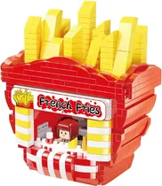 Blocos de Construção Interesting Food French Fries Shop Koco - 03014 (853 Peças)