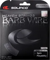 Corda de Raquete de Tênis Solinco Barb Wire Spin Preto