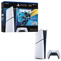 Console Sony Playstation 5 Slim CFI-2115 Digital Edition 825GB / 4K 120FPS - White + Fortnite Flowering Chaos Bundle