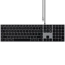 Teclado para Mac Satechi Slim W3 ST-UCSW3M com Iluminação/USB-C (Inglês) - Space Gray