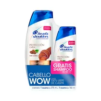 Kit Shampoo Head & Shoulders Protecci?N Ca?Da 375ML + 180ML