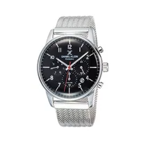 Relógio Analógico Masculino Daniel Klein Exclusive DK12002-2 - Prata/Preto