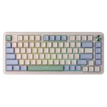 Teclado Gamer Redragon Ucal Pro K673CPG-RGB-Pro - com e Sem Fio - Inglês - Mecânico - Branco Vintage Teclado Gamer Redragon Ucal Pro K673CPG-RGB-Pro - com e Sem Fio - Inglês - Mecânico - Branco Vintage