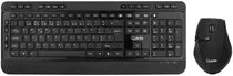 Teclado e Mouse Sem Fio Quanta QTKTM1600 - Preto (Português)