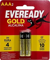 Pilha Eveready Gold Alcalina AAA (2 Unidades)