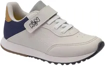 Tênis Infantil Klin Walk Kids 178 - Gelo/Marinho/Mel