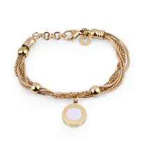 Pulseira Feminina Freelook FRJ.3.3008-3 de Aço Inoxidável - Dourado