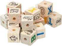Blocos de Madeira para Roedores 2CM (18 Peças) - Pawise Play Time 39114