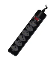 Filtro de Linha Satellite A-R04 2500W / 6 Tomadas / 1.5MTS / Padrão Brasil - Preto