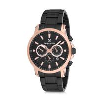 Relogio Analogico Masculino Daniel Klein Exclusive DK12224-2 - Preto e Rosa Ouro