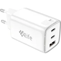 Carregador p/Celular 4LIFE 65W FL9565CCAW USB-A+C