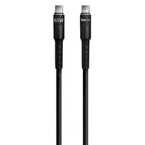 Cabo Foxbox USB-C A USB-C 65W/3,25A/1,25M - Preto