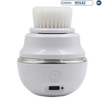 Escova Limpador Facial SE-80 Rohs Recarregavel USB - Branco