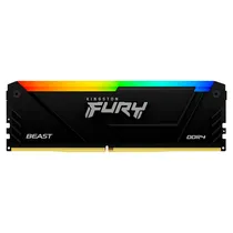 Memória Kingston DDR4 32GB 3600MHZ Black RGB Fury Beast – KF436C18BB2A/32