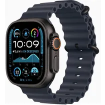Apple Watch Ultra 2 MYTC3LW/A 49MM (GPS + Celular) 2024 - Black Titanium/Navy Ocean Band