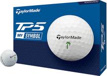 Bola de Golfe Taylormade TP5 MY Symbol Palm - Branco (12 Unidades)