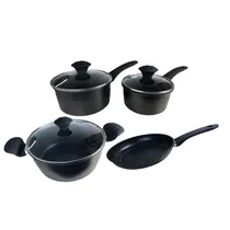 Kit de Panelas La Francesa/Preto/7 Peças