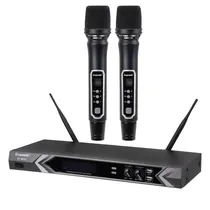 Ecopower Microfono Inalambrico EP-M302 2 Microfonos 3.5MM/Bivolt Negro
