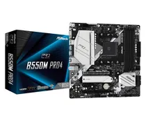 Placa Mãe Asrock B550M PRO4 Socket AM4 DDR4 HDMI DP VGA  Placa Mãe A...