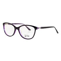 Armacao para Oculos de Grau RX Visard 6022 50-17-140 C6 - Preto/Roxo Translucido