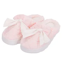 Pantufa Felpudo Con Laso Rosa 38 - 42