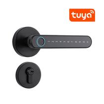 Fechadura Digital S604L BT Tuya Ble/Senha/Chave Preto