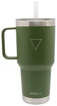Copo com Canudo Térmico Hydrate Verde Militar 887ML