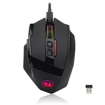 Mouse Gaming Sem Fios Redragon Sniper Pro M801P-RGB/16000DPI Ajustável/9 Botões - Preto