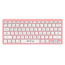 Teclado FTX FTXB1000 Ultra Slim Sem Fio Espanhol - Rosa