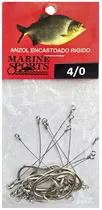 Anzol Marine Sports 12147 Encastoado Rigido 4/0 com 10 Pçs