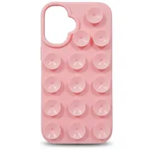 Capa de Silicone com Ventosa para iPhone 17 - Rosa