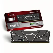 Mem DDR4 8GB 3600 Keepdata Dragonfly c/ Diss Black KDH36C18B/8G