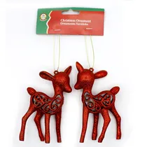 Colgante Navideño Renos Rojo c/2PZS XMTX215-752A