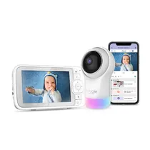 Babá Eletrõnica Hubble Connected Nursery PAL Glow+ / HD / Tela 5" / Wifi 2.4 GHZ - Branco