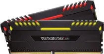 Mem DDR4 16GB 2666 Corsair Vengeance RGB BLK 2X8 CMR16GX4M2A2666 C16/Black  Mem DDR4 16...