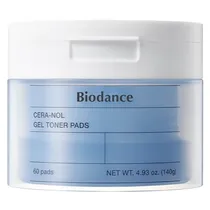 Almofadas Tônicas Biodance Cera-Nol Gel Toner Pads de 60 Unidades (CX Feia)