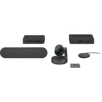 Kit Videoconferência Webcam Logitech Rally 4K Uhd + Speaker - Preto (960-001235)