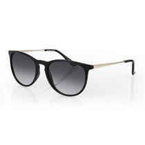 Oculos de Sol Feminino Daniel Klein DK4323-1 / Estilo Redondo - Preto/Dourado