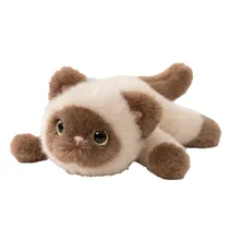 Gato de Pelúcia Siamês com Ímã MZ-355 - Marrom