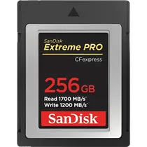 Memória Cfexpress Sandisk Extreme Pro Tipo B 1750 MB/s-1200 MB/s 256 GB (SDCFE-256G-GN4NN)