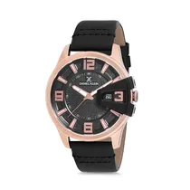 Relógio Analógico Masculino Daniel Klein Premium DK12161-2 - Preto e Rosa Ouro
