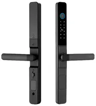 Fechadura Eletrônica Digital Tuya S617 Ttlock Inteligent Bluetooth Preto