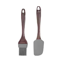 Pincel Y Espátula de Silicona Cookstyle SLL-1397 Gris - Marrón