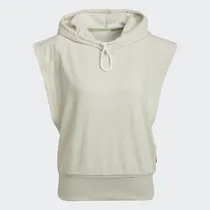 Camiseta Deportivo Femenino Adidas Studio Lounge Con Capucha Sin Mangas