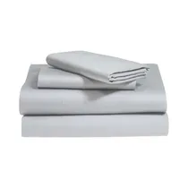 Juego de Sábanas Soho Deluxe SSF400TENIGR 400H Full Size Gris Hielo 4 Piezas